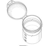 Dessin industriel pour fiole pour pomade