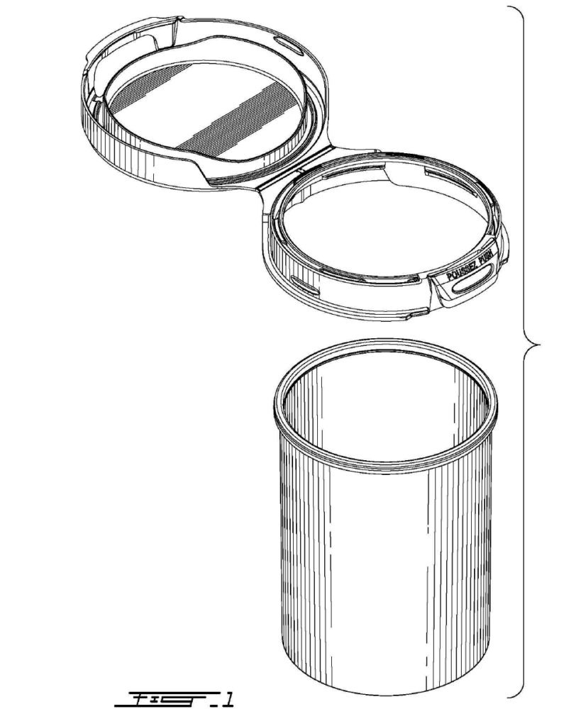 Dessin indutriel pour fiole sécuritaire par Écolopharm